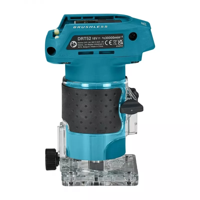 DRT52Z Makita 18V LXT juhtmeta harjadeta 1/4-tolline profiilfrees - paljas seade