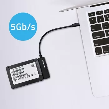 QOLTEC SATA adapter 52269 2,5-tollise draivi jaoks USB-C-le, toetab kuni 2TB