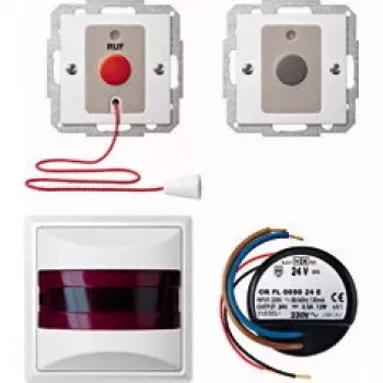 Survevajutuslüliti Merten MEG4849-1419, valge termoplastkest, 230 V AC, 0,5 A