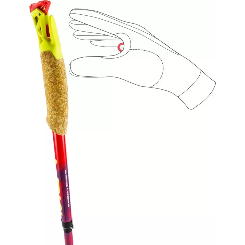 Matkakepid Leki TRL Ultratrail FX One 115 cm, punane