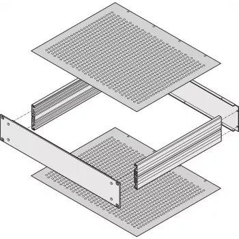 Schroff katteplaat 400D PERF. (30860513)