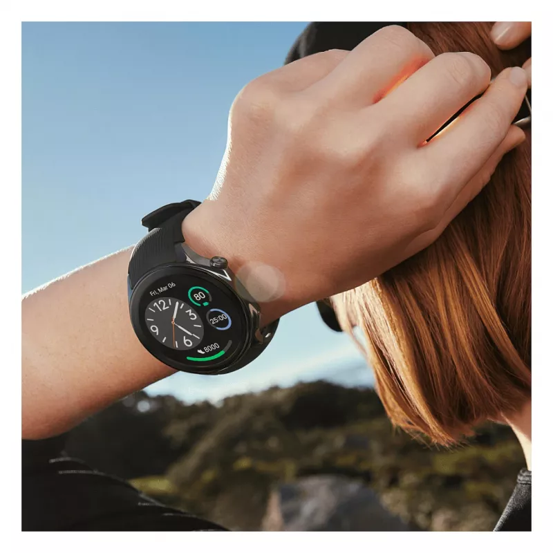 OnePlus Watch 2 - 46 mm - nutikell rihmaga - Fluoroelastomeer - Randme suurus: 140-210 mm - Ekraan 3,63 cm (1,43)