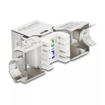 RJ45 Keystone moodulpistik Cat.6A tööriistavaba 90° DELOCK 90800