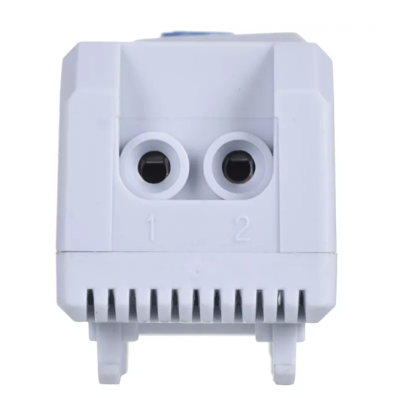 Termostaat Alantec KTS, pöörlev juhtimine, IP20, plastkorpus, hall, -45–70 °C, 60×33×43 mm