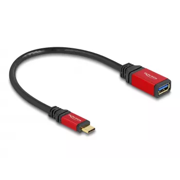 USB-adapter DeLOCK 60172 USB USB-C isane USB Type-A emasele 10 Gbps 15 cm punane metall