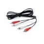 Equip 147094 helikaabel 2,5 m 2 x RCA Must