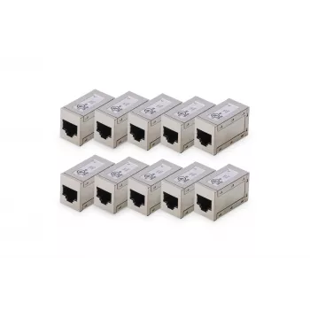 Digitus CAT 6 varjestatud modulaarsed ühendusadapterid, 10 tk, RJ-45, kullatud kontaktid