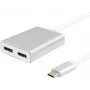 USB-C-jagaja helos 288383 — 2× DisplayPort-väljund, USB 3.1 USB-C