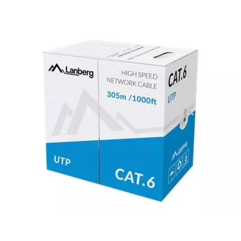 LANBERG võrgukaabel LCU6-10CC-0305-S U/UTP Cat6 305 m, 23 AWG, CCA, hall