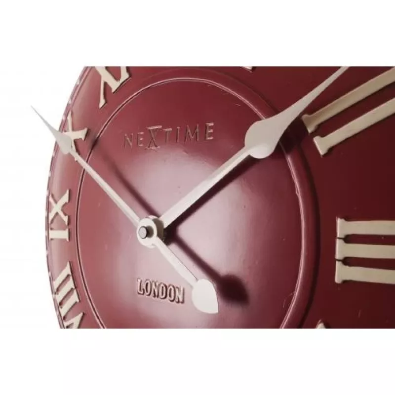 NeXtime kell 3083ro London Roman, Ø34,5 cm, seinale, punane/valge