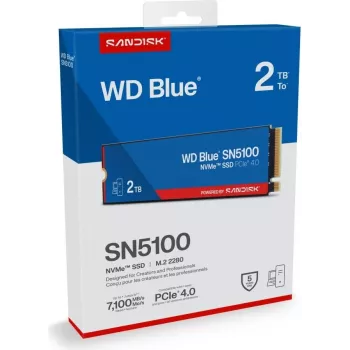 SanDisk 2TB WD Sinine SN5100 NVME SSD - Välkmälu (WDBS4F0020BNC-WRSN)