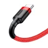 USB 2.0 A–USB-C kaabel Baseus CATKLF-B09 1m QC3.0 nailonpunutis punane, kiirlaadimine ja andmesünk