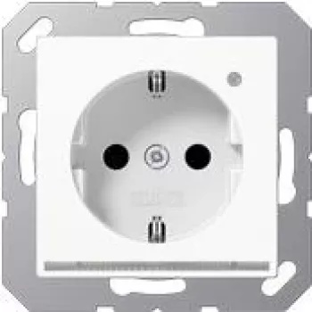 A 1520-O WW LNW SCHUKO pistikupesa 16A 250V LED-orientatsioonivalgus valge - SCHUKO pistikupesa - 16 A 250 V ~ (A1520-OWWLNW)