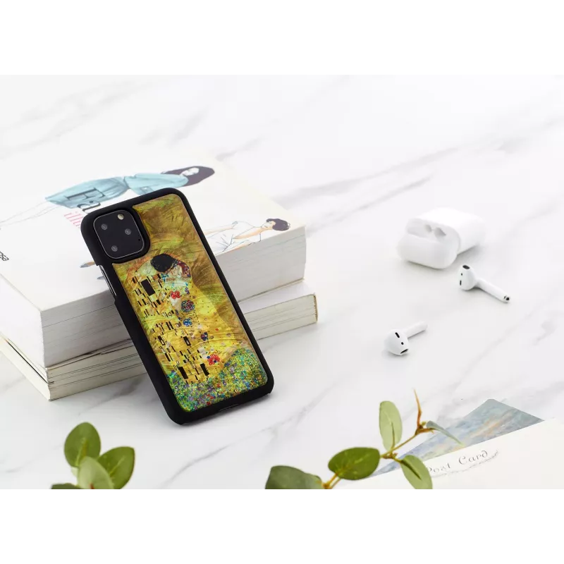 Nutitelefoni ümbris iKins iPhone 11 Pro jaoks — must, kaitsev pehme kate