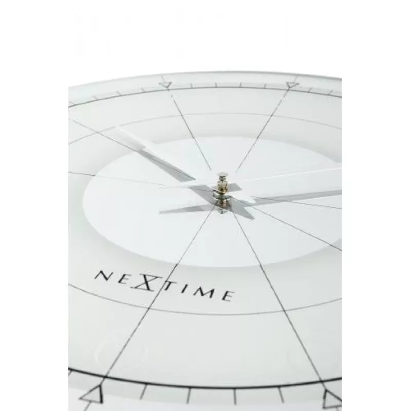 NeXtime kell 8125 Fancy Round, Ø43 cm, sein, valge/hõbedane
