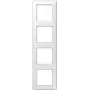 Lülitiraami paneel Jung AS 584 WW Valge, duroplast, 80,5 × 293,5 mm