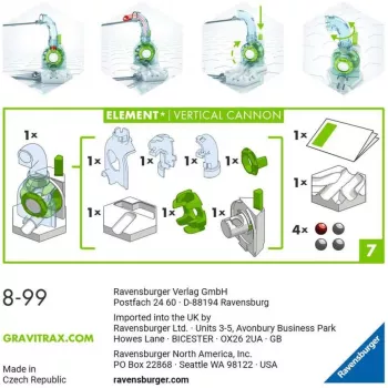 Ravensburger GraviTrax Element Vertikaalkahuri rajalisa (27465) kuulirajasüsteemidele