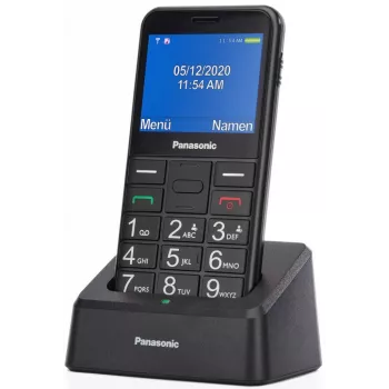 Vanematele mõeldud mobiiltelefon KX-TU155 must