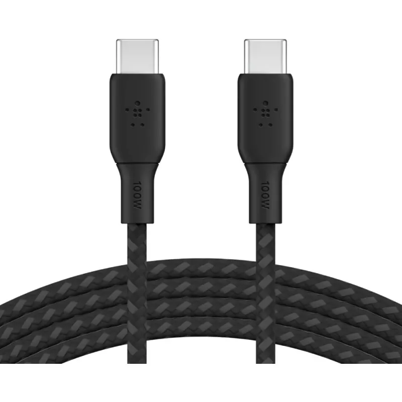 USB-kaabel Belkin CAB014bt3MBK 3m USB C Must USB 2.0