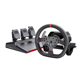 Rooli ja pedaalide komplekt PXN V10 Pro arvutile, PS4-le, Xbox One'ile, Xbox Series X|S-ile — jõutagasisidega ühilduv, USB-ühendus