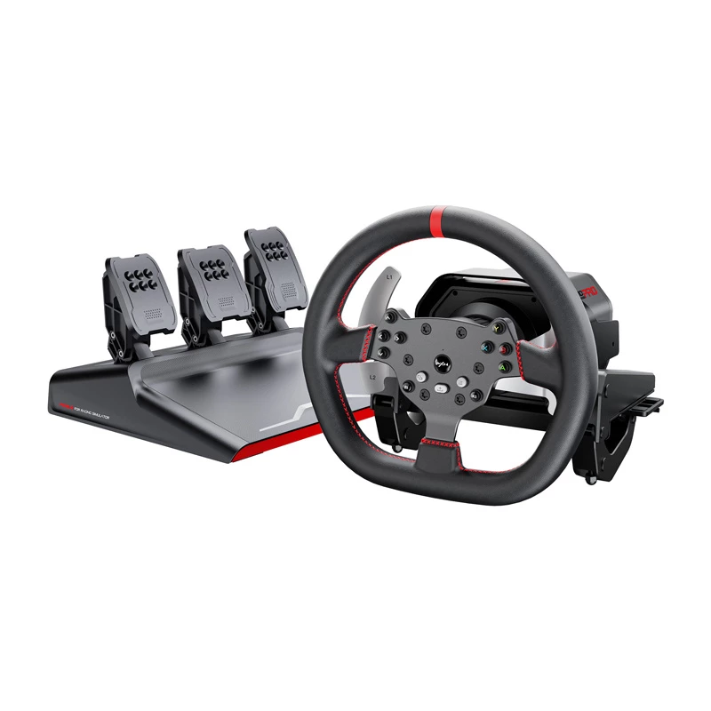 Rooli ja pedaalide komplekt PXN V10 Pro arvutile, PS4-le, Xbox One'ile, Xbox Series X|S-ile — jõutagasisidega ühilduv, USB-ühendus