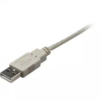 USB 2.0 kaabel, USB-A pistik > USB-B pistik (hall, 0,5 meetrit)