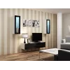 Cama TV-alus VIGO 140 30/140/40 valge/must läikiv