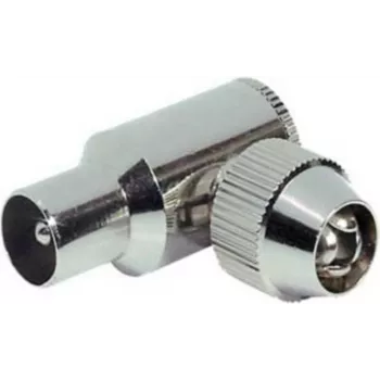 Koaksiaalpistik ShiverPeaks 82020-1M — metallist kruviühendus, koaksiaaladapter