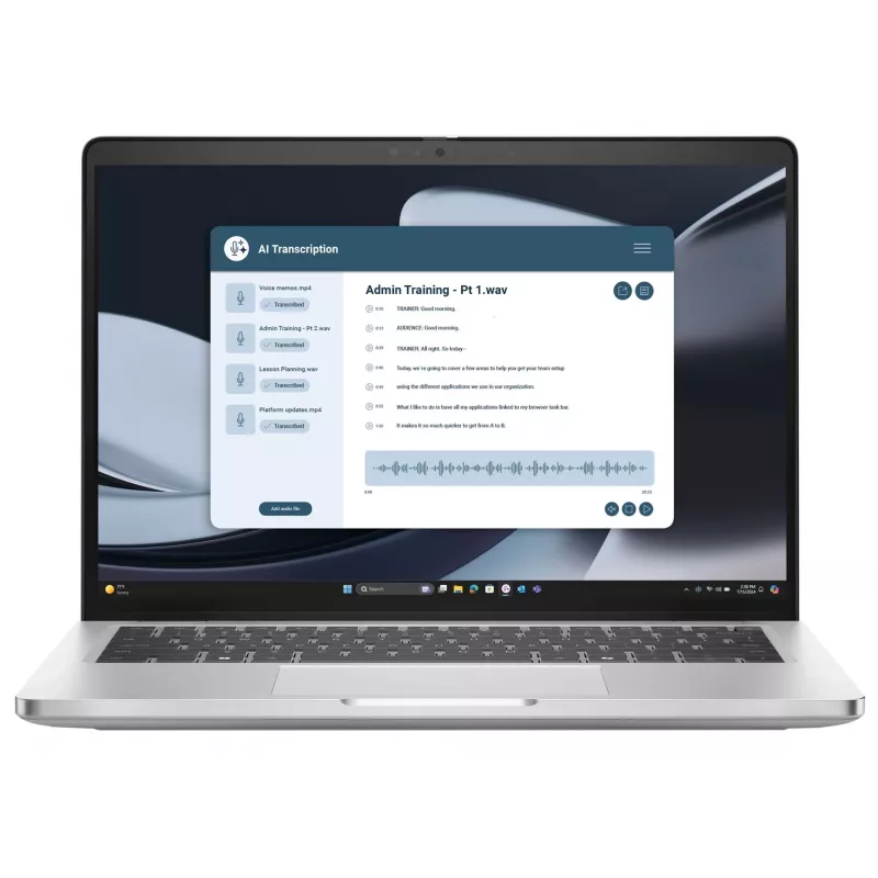 DELL Pro 14 Plus PB14255 AMD Ryzen™ 5 220 sülearvuti 35,6 cm (14) Full HD+ 16 GB LPDDR5x-SDRAM 512 GB SSD Wi-Fi 7 (802.11be) Windows 11 Pro Alumiinium