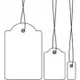 HERMA nööriga märgistussildid - nimesildid - valge - 7 x 15 mm - 1000 silti (6901)