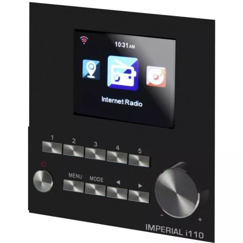 DABMAN i110 WLAN-internet-raadio + meediapleieri funktsioon. Puit