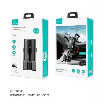USAMS autotelefonihoidja 4.7-7 tolli universaalne telefonialus autos gravitatsiooniga nutitelefonihoidja õhutusventiili kinnitus GPS-i tugi iPhone Xiaomi Samsung