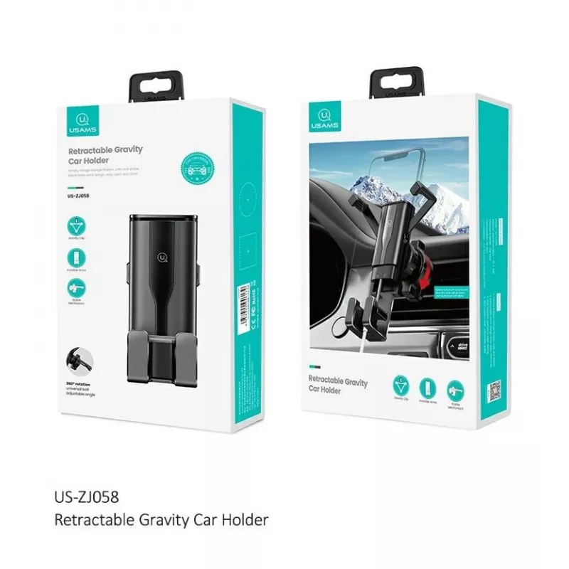 USAMS autotelefonihoidja 4.7-7 tolli universaalne telefonialus autos gravitatsiooniga nutitelefonihoidja õhutusventiili kinnitus GPS-i tugi iPhone Xiaomi Samsung