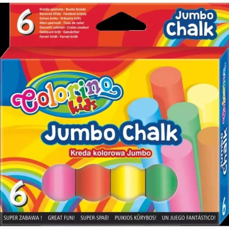 Colorino Kids JUMBO Värviline kriit 6 värvi