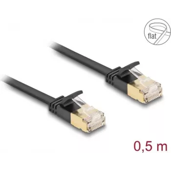 Võrgukaabel DeLOCK RJ45 Cat.6A pistik pistikule U/FTP 0,5 m must