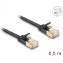 Võrgukaabel DeLOCK RJ45 Cat.6A pistik pistikule U/FTP 0,5 m must
