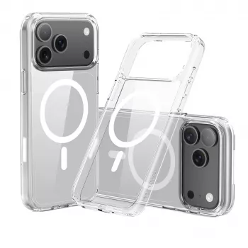 Nevox StyleShell SHOCKFlex - iPhone 17 Pro Max ühildub MagSafe läbipaistev