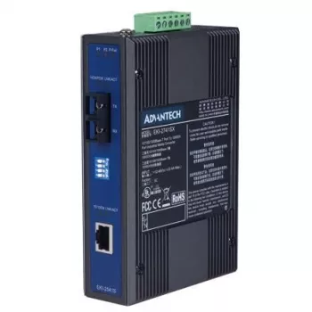 Meediakonverter ADVANTECH EKI-2541S-AE — Ethernet 10/100 Mbps ühemoodilisele kiule, 1 kiupesa