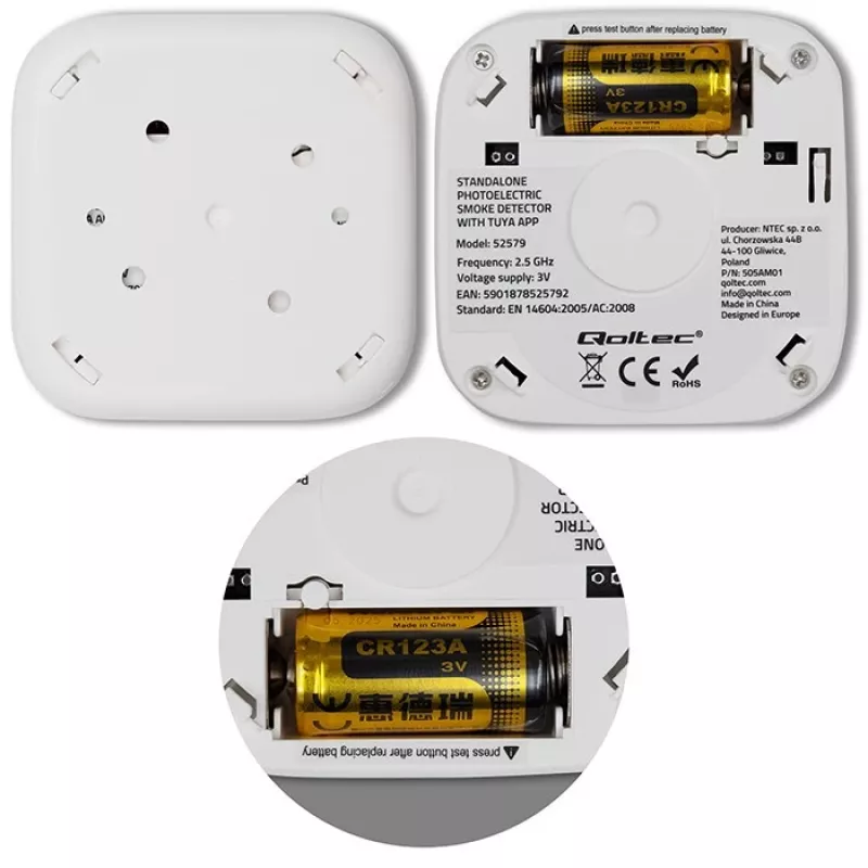 Suitsuandur patareiga Tuya WiFi LED