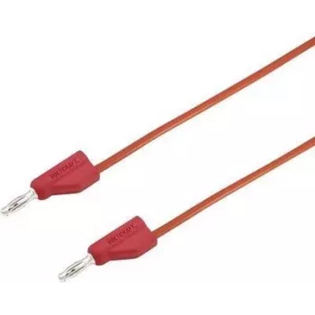 VOLTCRAFT Test Lead [Plug 4 mm - Plug 4 mm] 1.5 m Red MSB-300 (MSB-300-1.5-Red)