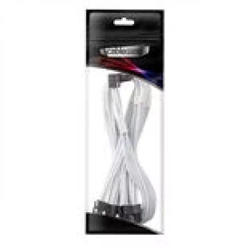 CableMod C-Series Pro ühenduskaabel variant A 90° 16-pin kuni 4×8-pin PCIe, valge