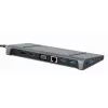 Laptop dock Gembird A-CM-COMBO9-02 USB 3.2 Gen 1 USB-C, HDMI, VGA, 3×USB-A, Gigabit Ethernet, 87W PD, hall