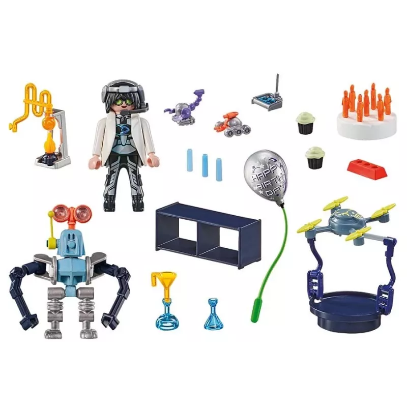 Playmobil 71450 My Life: Teadlased robotitega teemapidu laboris, sealhulgas transpordidroon ja robotid lõbusaks fantaasiarollimänguks