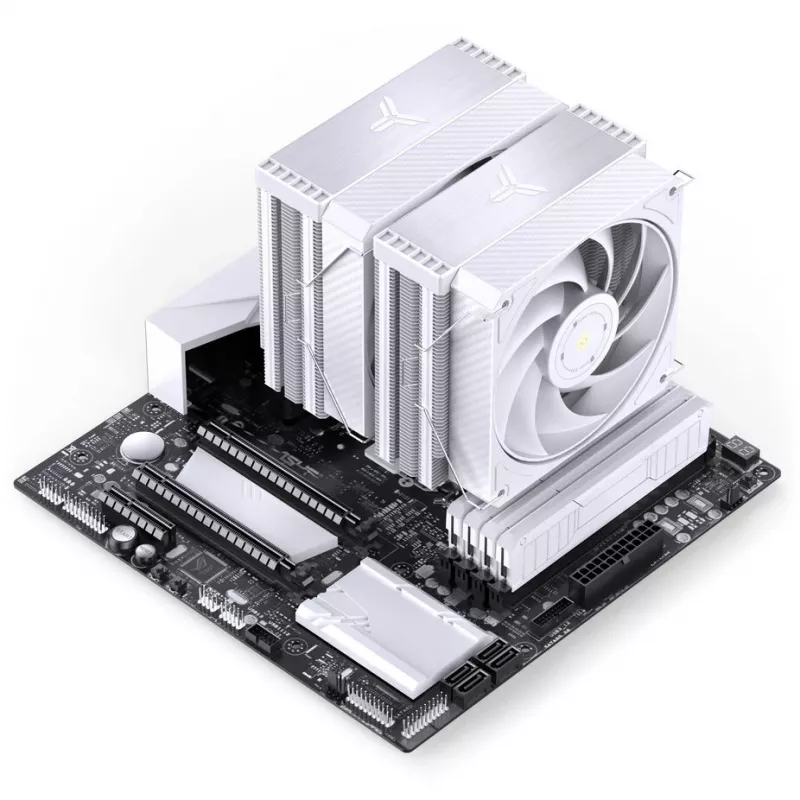 Jonsbo HX6280 CPU jahuti, PWM, RGB - 130mm, valge