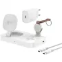 Mobiilseadme laadija 4smarts 540994 siseruumides alalisvool USB juhtmevaba kiirlaadimine 12 V sisend 5 V väljund USB-C pesa ülepinge- ja lühisekaitse valge