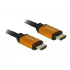 DeLOCK - HDMI-kaabel - HDMI (M) kuni HDMI (M) - 50 cm - Kolmekordne isolatsioon - Must, Kuld - 8K tugi