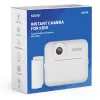 Kiirtrükiga lastekaamera SAVIO AN-01, valge, 2,4-tolline LCD, MicroSDHC kuni 32 GB, USB-C, 1200 mAh aku, sisseehitatud välklamp puudub