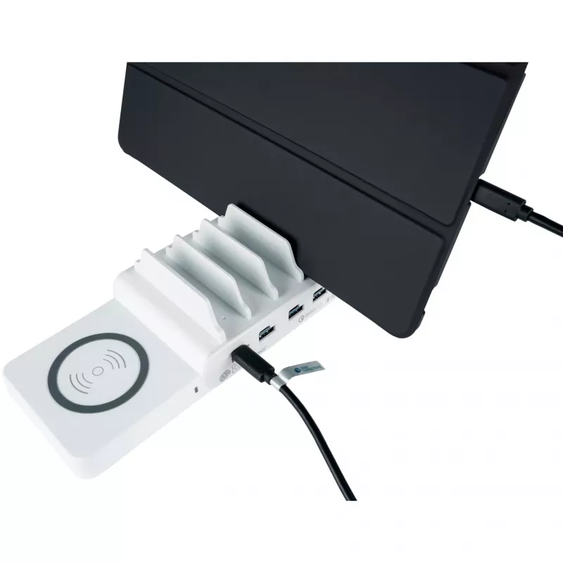 Mobiilseadme laadija Alcasa PCA-D006WQR kiirlaadimine valge