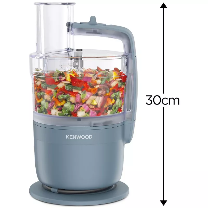 Köögikombain Kenwood FDP23.140GY MultiPro Go — kompaktne kaasaskantav hakkija, hall