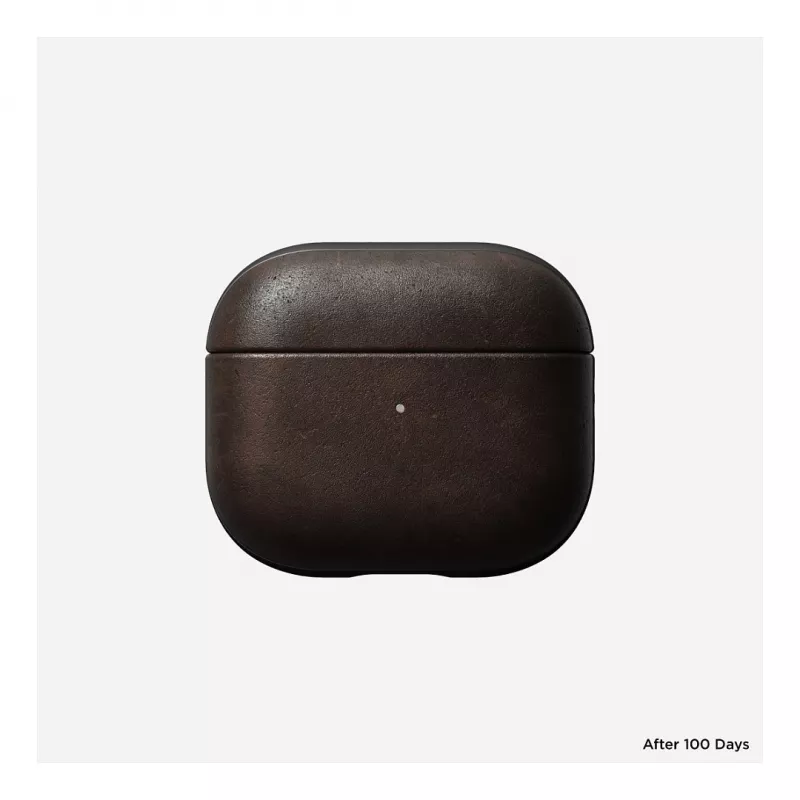 Nahast AirPods-ümbris Nomad V3 Rustic Brown — kaitsev nahkümbris AirPodsi laadimisümbrisele